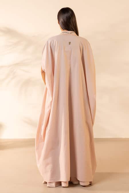 Ourdve Zinnia Embroidered Cotton Shrug 