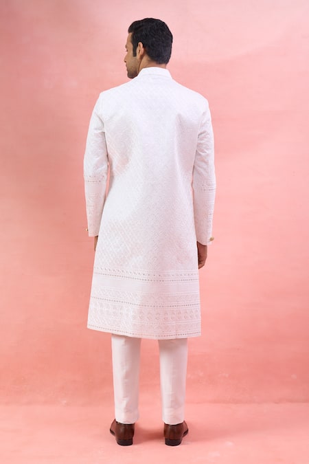 Arihant Rai Sinha Embroidered Sherwani & Polo Pant Set 