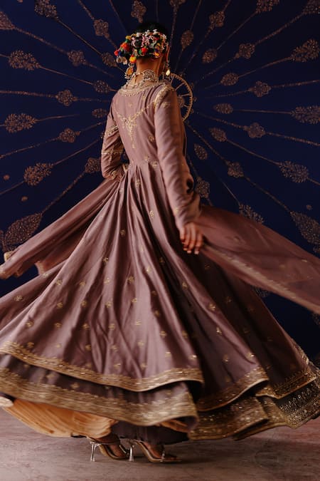 Jigar Mali Embroidered Jacket Lehenga Set  