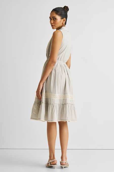Reistor Gathered Cotton Dress 