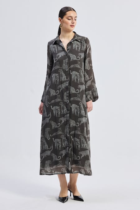 Reistor Animal Print Maxi Dress 