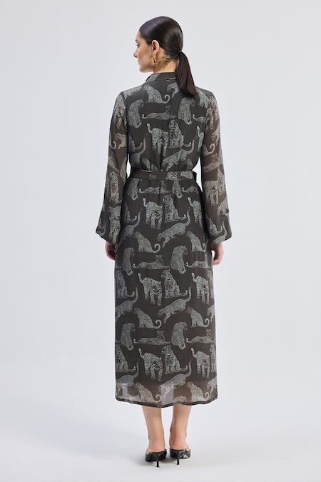 Reistor Animal Print Maxi Dress 