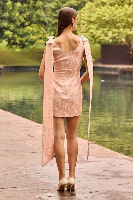 Therealb Jacquard Mini Dress  