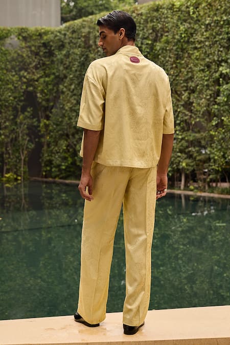 Therealb Jacquard Patterned Shirt & Trouser Set 