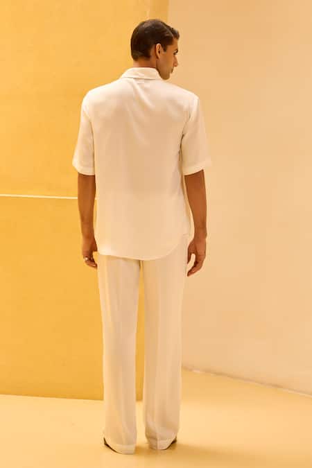 Therealb Floral Embroidered Jacquard Shirt 