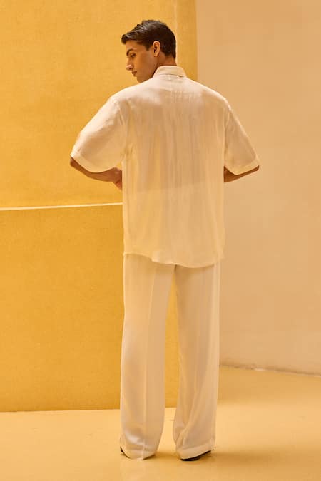 Therealb Jacquard Floral Embroidered Shirt 