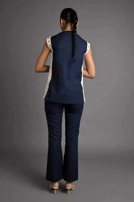 Veera Wear Navy Circuit Top 