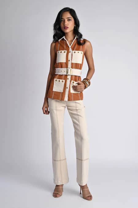 Veera Wear Safari Luxe Top & Trouser Set 