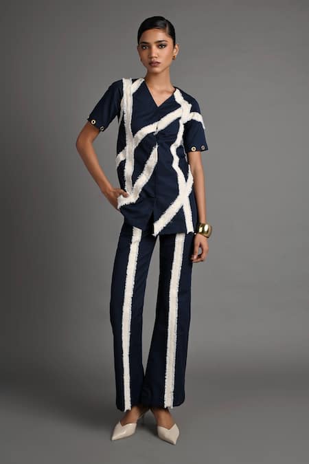 Veera Wear Crosscurrent Fringe Co-ord Set 