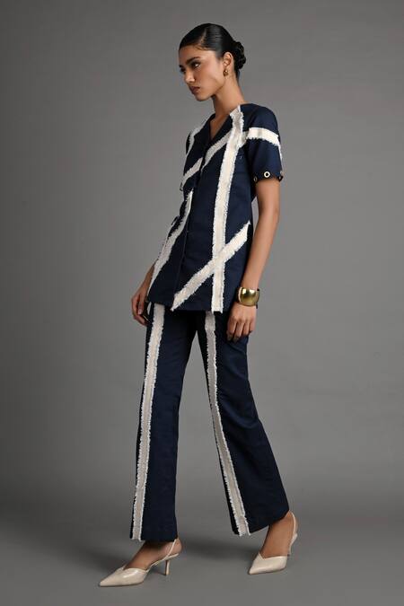 Veera Wear Crosscurrent Fringe Co-ord Set 