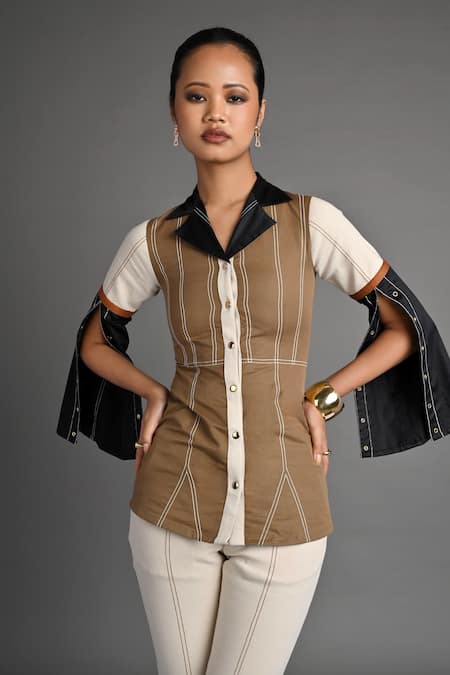 Veera Wear Contour Flare Sleeve Top
 