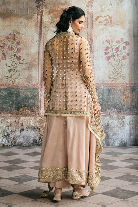 SAANJH BY LEA Ayinaat Raw Silk Embellished Anarkali Set 