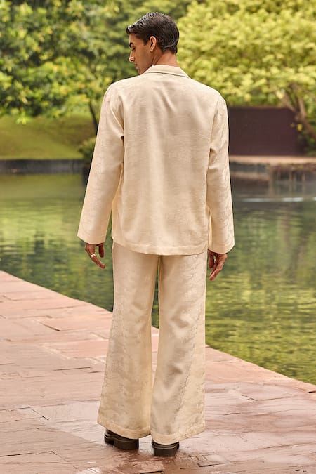 Therealb Jacquard Shirt & Pant Set 