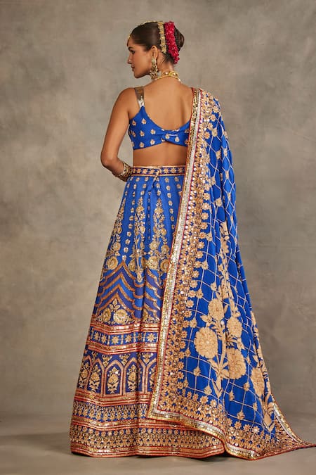 The Royaleum Rasika Embroidered Silk Lehenga Set 