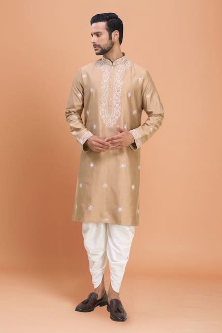 Arihant Rai Sinha Floral Embroidered Kurta Patiala Pant Set 