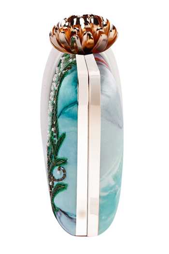 Buy Nazaakat By Samara Singh Green Beads, Embroidery Floral And Pearl Embellished Clutch Online at Aza Fashions Buy_Nazaakat By Samara Singh_Green Beads, Embroidery Floral And Pearl Embellished Clutch _Online_at_Aza_Fashions