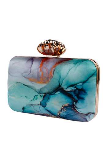 Shop Nazaakat By Samara Singh Green Beads, Embroidery Floral And Pearl Embellished Clutch Online at Aza Fashions Shop_Nazaakat By Samara Singh_Green Beads, Embroidery Floral And Pearl Embellished Clutch _Online_at_Aza_Fashions