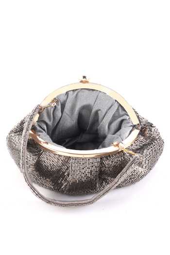 Buy Nazaakat By Samara Singh Silver Beads Batua Bag Online at Aza Fashions Buy_Nazaakat By Samara Singh_Silver Beads Batua Bag _Online_at_Aza_Fashions