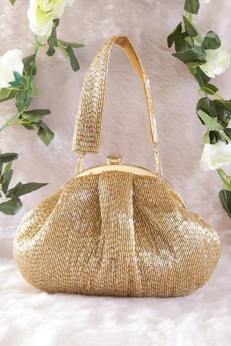 Nazaakat By Samara Singh Beaded Batua Bag  