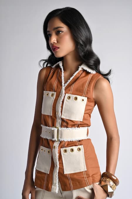 Veera Wear Safari Luxe Utility Top 