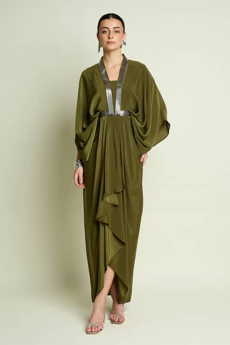 Aakaar Draped Kaftan Dress 