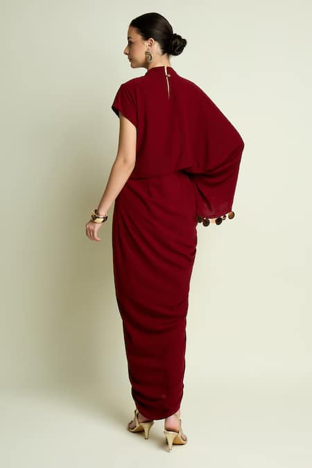 Aakaar Draped Kaftan Dress 