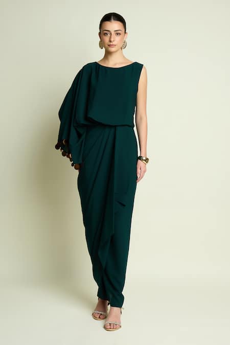 Aakaar Draped Kaftan Dress 
