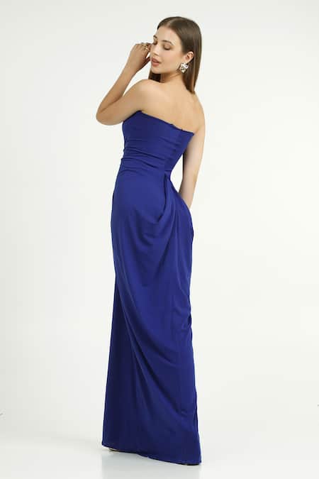 Cham Cham Draped Off-Shoulder Gown