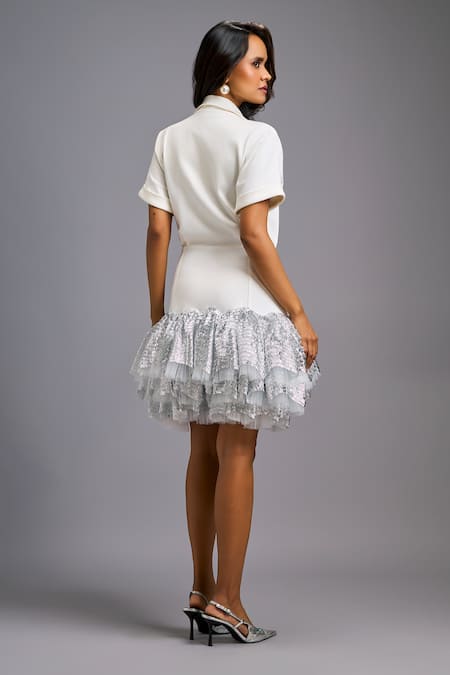 Deepika Arora Lapelled Jacket Dress 