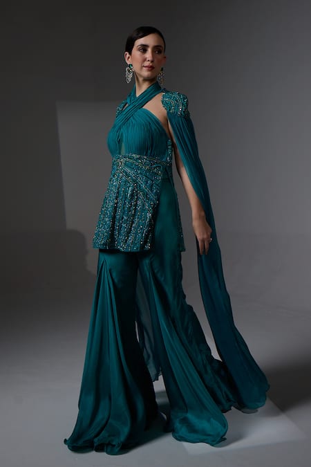 Jade By Ashima Alma Kurta Sharara Set 