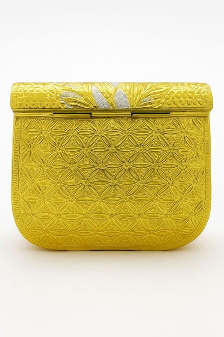 Tasna Brass Engraved Clutch 