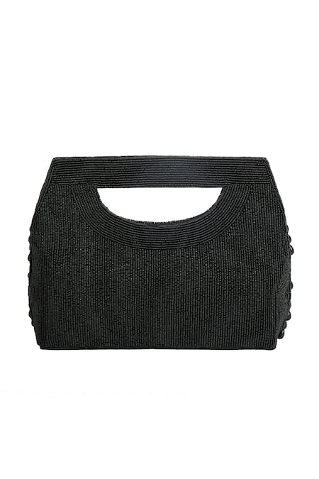 The Purple Sack Beaded Hand Embroidered Clutch Bag 