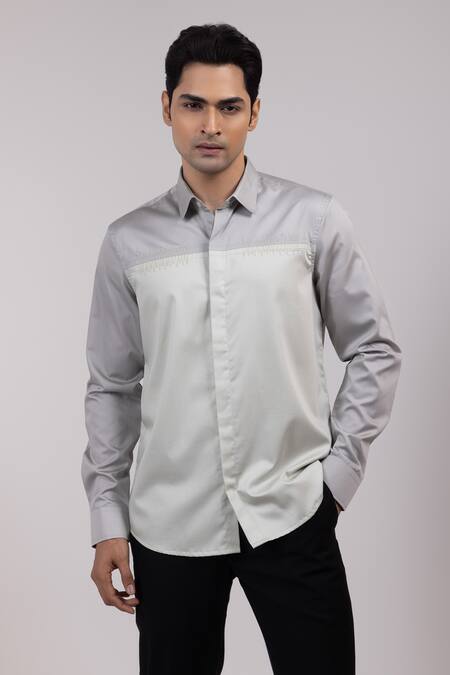 Yoseba Ashlayer Two-Tone Shirt 