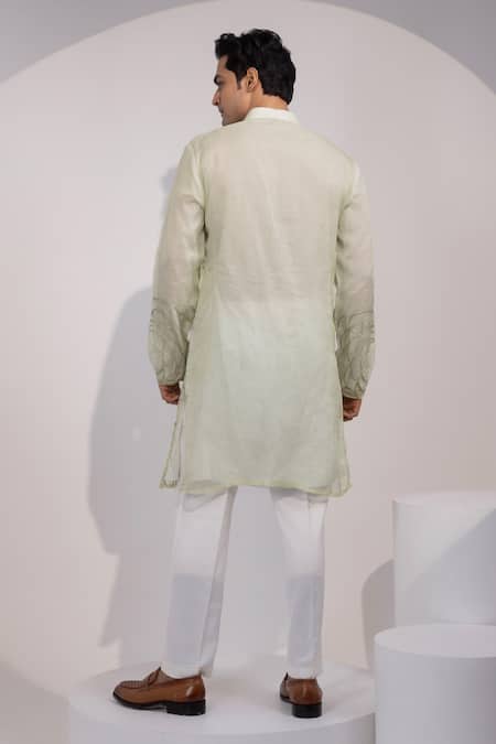 Yoseba Jaalika Embroidered Kurta & Pyjama Set 