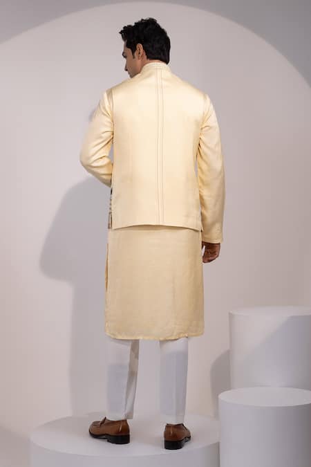 Yoseba Rangrez Saaz Embroidered Nehru Jacket Set 