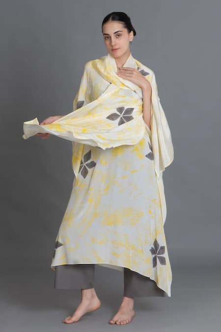 Khat Crezia Printed Kaftan Pant Set 