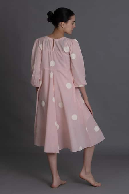Khat Pastel Pink Polka Kurta 