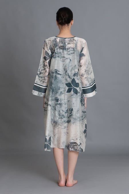 Khat Mint Texture Print Kurta 