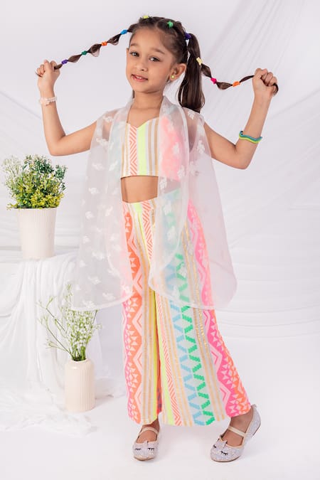 Toplove Geometric Print Shrug Set 