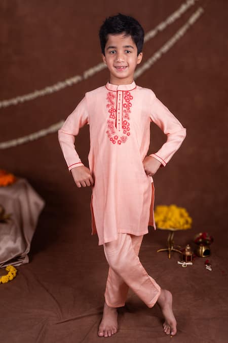 Toplove Embroidered Kurta & Pajama Set 
