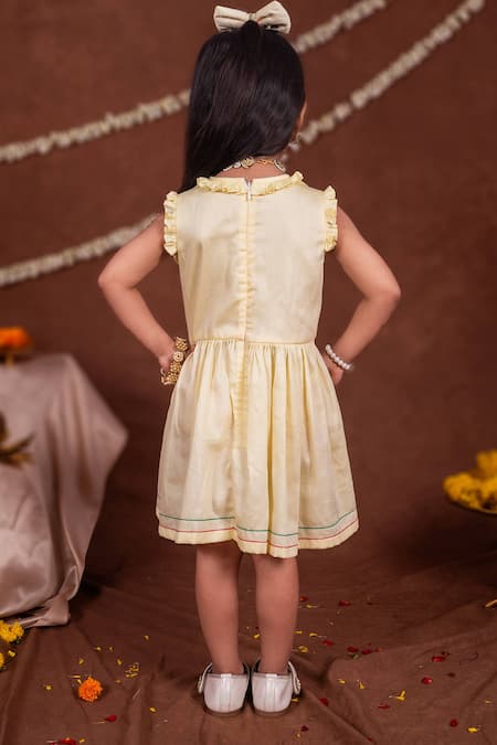 Toplove Watermelon Embroidered Ruffled Dress 