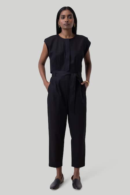 Reistor Organic Cotton Jumpsuit With Detachable Belt 