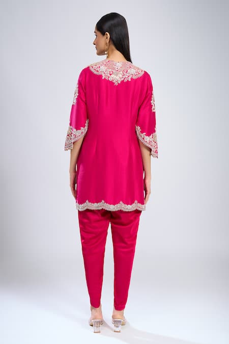 Prisho Dori Embroidered Short Kurta Set 