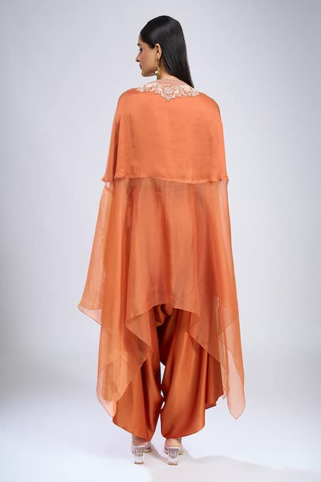 Prisho Dori Embroidered Kaftan With Pant 
