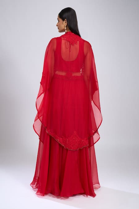 Prisho Waistband Embroidered Skirt Set 