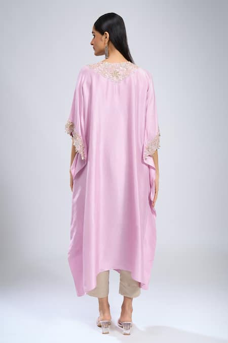 Prisho Zardozi Embroidered Kaftan With Pant 