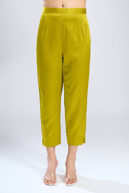 Prisho Green Embroidery Round Neck Dori Kaftan Pant Set at Aza Fashions Prisho_Green Embroidery Round Neck Dori Kaftan Pant Set _at_Aza_Fashions