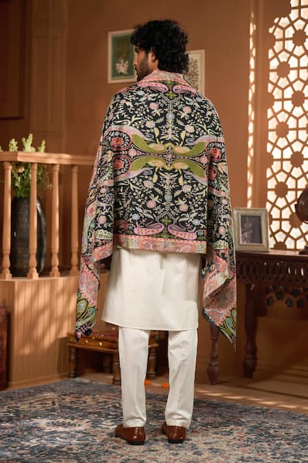 Taroob Taroob Urban Paisley Wool Kalamkari Stole 