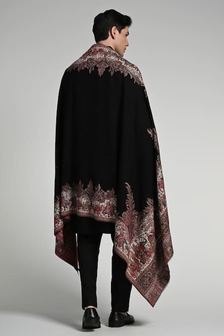Taroob Taroob Kashmiri Fine Wool Multicolor Kaani Shawl 