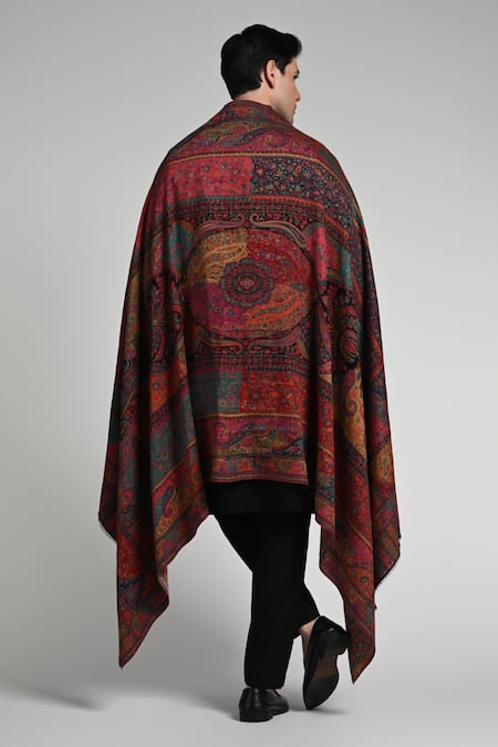 Taroob Taroob Kashmiri Fine Wool Multicolor Kaani Shawl 